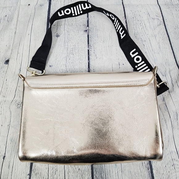 PACO RABANNE PARFUMS | metallic faux leather shoulder bag - Picture 6 of 15